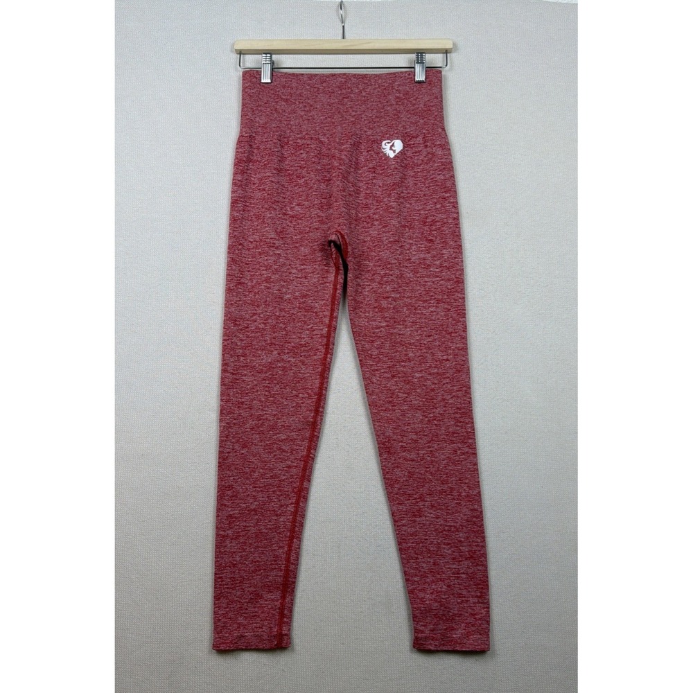 Women's Best‎ Leggings XL Red High Rise Compression Athletic Running Yoga Gym